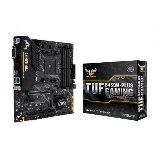 Asus TUF B450M-PLUS GAMING mATX Gaming Motherboard AMD Ryzen 3000 Ready